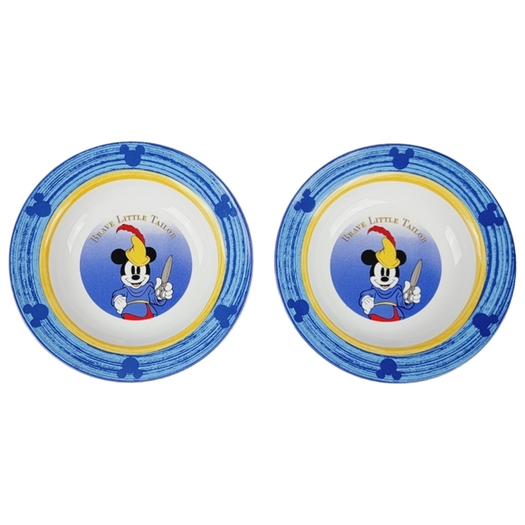 Disney BRAVE LITTLE TAILOR Stoneware Bowl Set of 2 - Picture 1 of 7